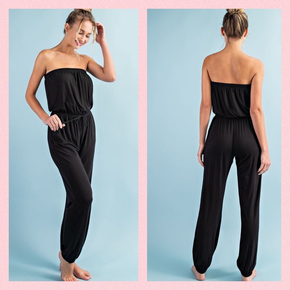 🖤 JUST BE STRAPLESS JUMPSUIT